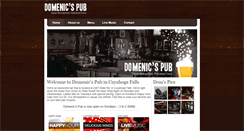 Desktop Screenshot of domenicspub.com