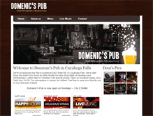 Tablet Screenshot of domenicspub.com